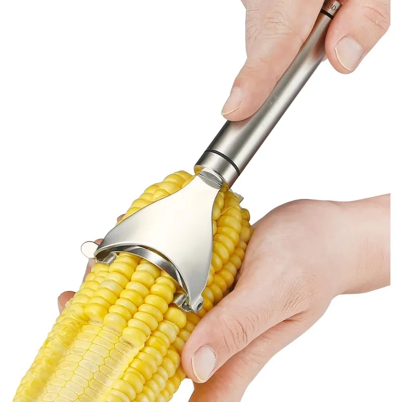 Corn Peeler Serrated Stainless Stee Corn Cob Stripper Tool Corn Removes Corn Kernels From Corn Cobs in Seconds Kitchen Gadget