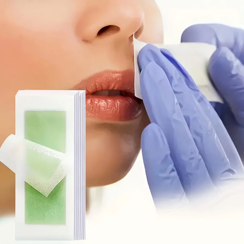 10/40/60 Pcs Depilatory Wax Strips For Hair Removal Wax Paper Cold Wax Strips Paper For Face Neck Arm Leg Body Beauty Tools
