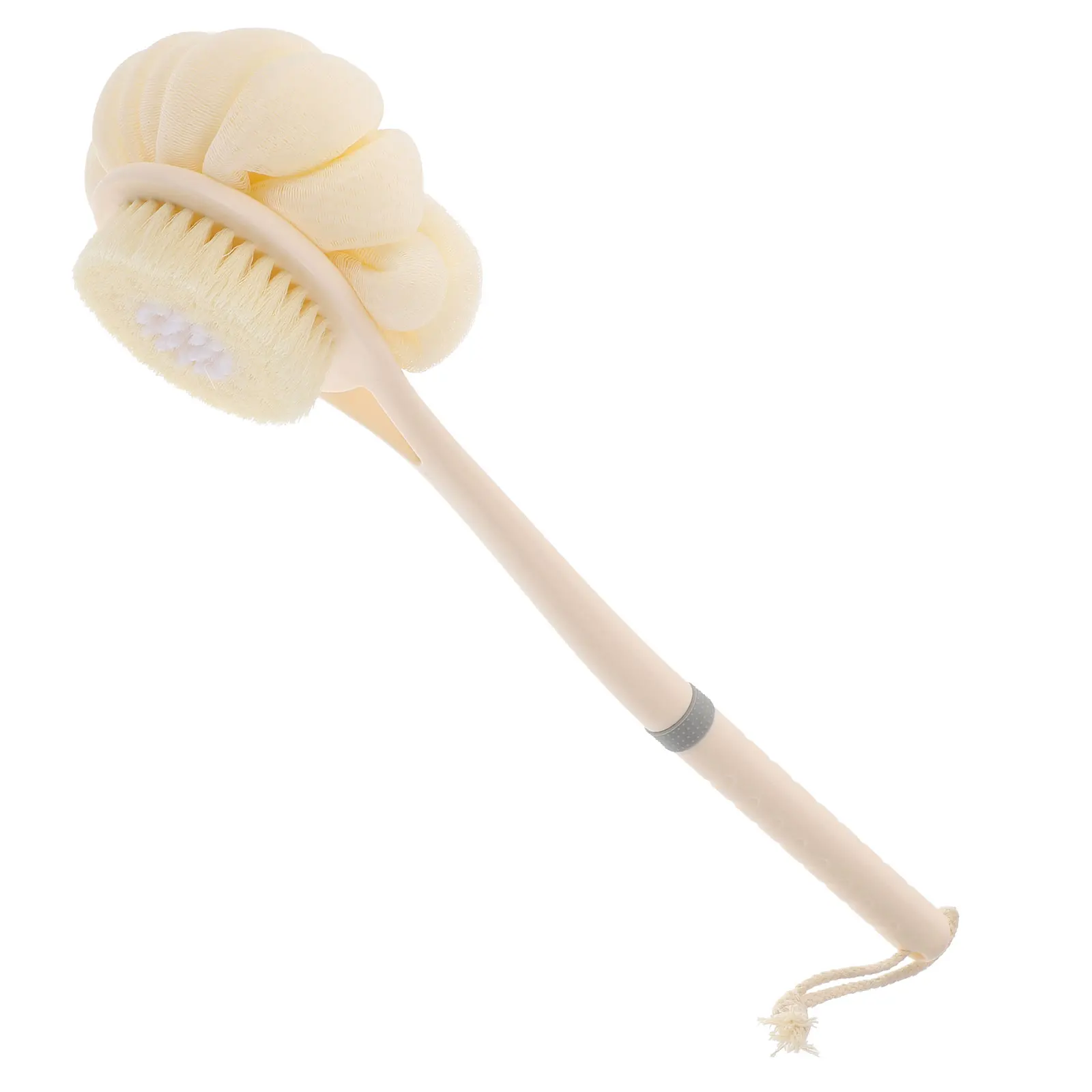 

Material Back Scrub Brush Long H Ball Shower Cleaner Body Massager Bathroom Accessory Safe Durable Storage