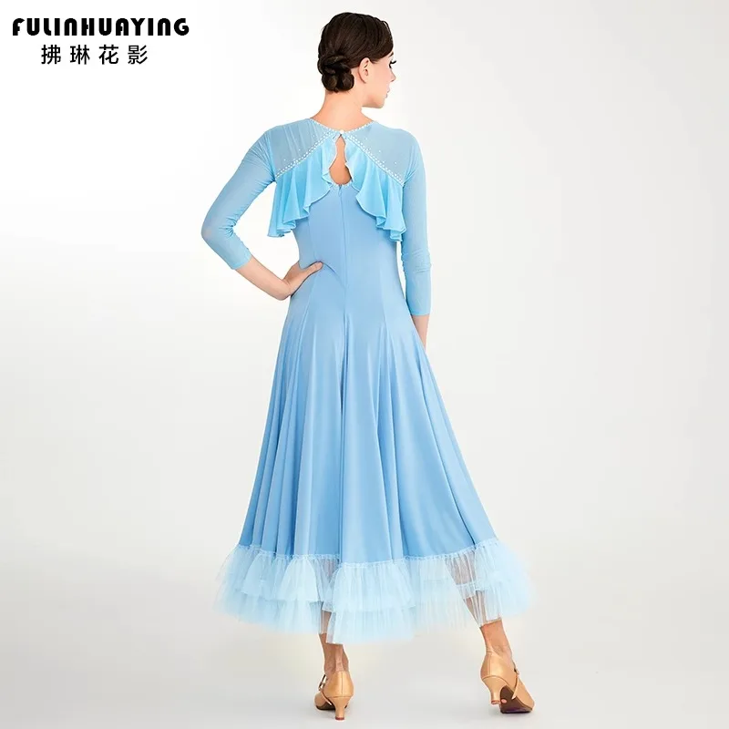 2025 社交ダンスドレス新国家標準ワルツ友情ダンスプロフェッショナル競技パフォーマンスドレス