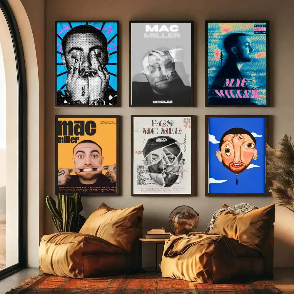 M-Mac Miller Poster High-definition Waterproof Poster Stickers, Suitable For Bedroom, Living Room, Home Decoration