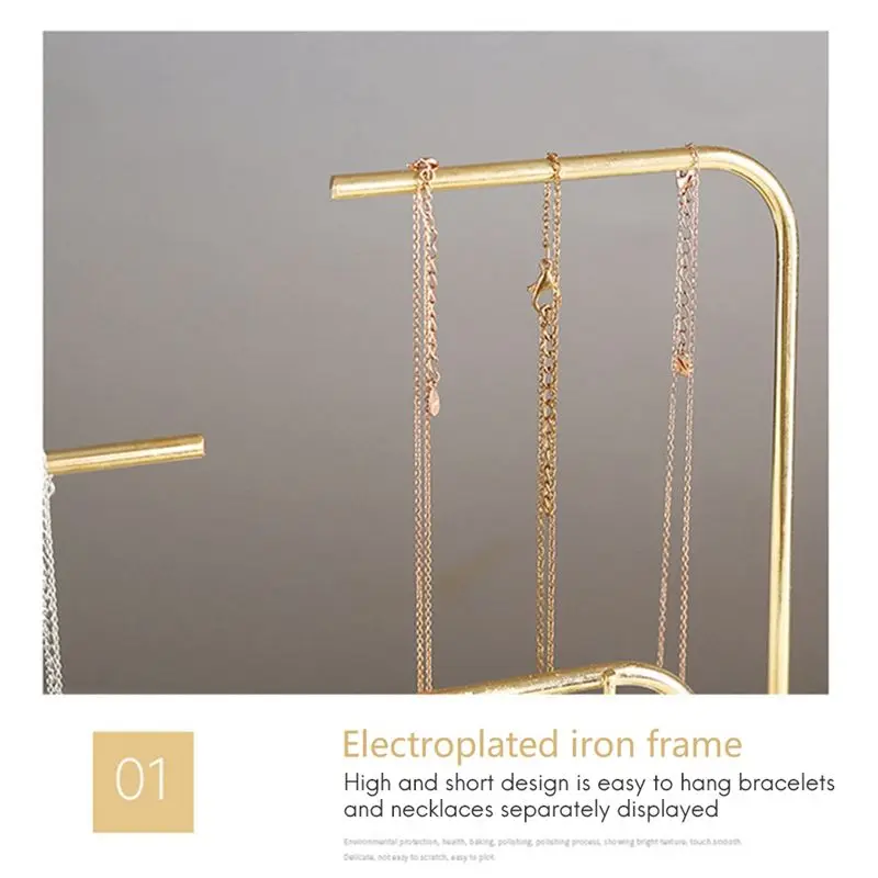 

【Hoho】Подставка для сережек, металлические подставки и дисплеи для сережек с деревянной основой, подвесная полка для хранения ювелирных изделий для девочек и женщин