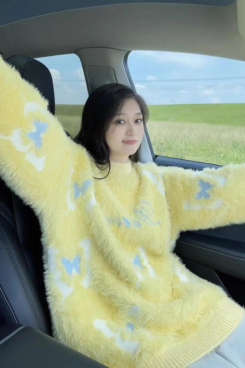 

Свитера Джемперы Пуловеры Женские на молнии Облегающие срезы сзади Красочные Повседневные Спортивные Теплые уличные одежды Представление Активная осень Досуг