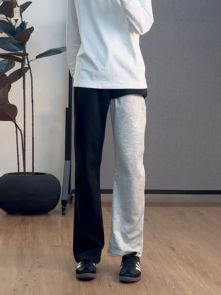 

Мужские повседневные брюки Bla Fce с прямым кроем и подкладкой, осенне-зимние, американского стиля, Haome, с высокой талией, длинные