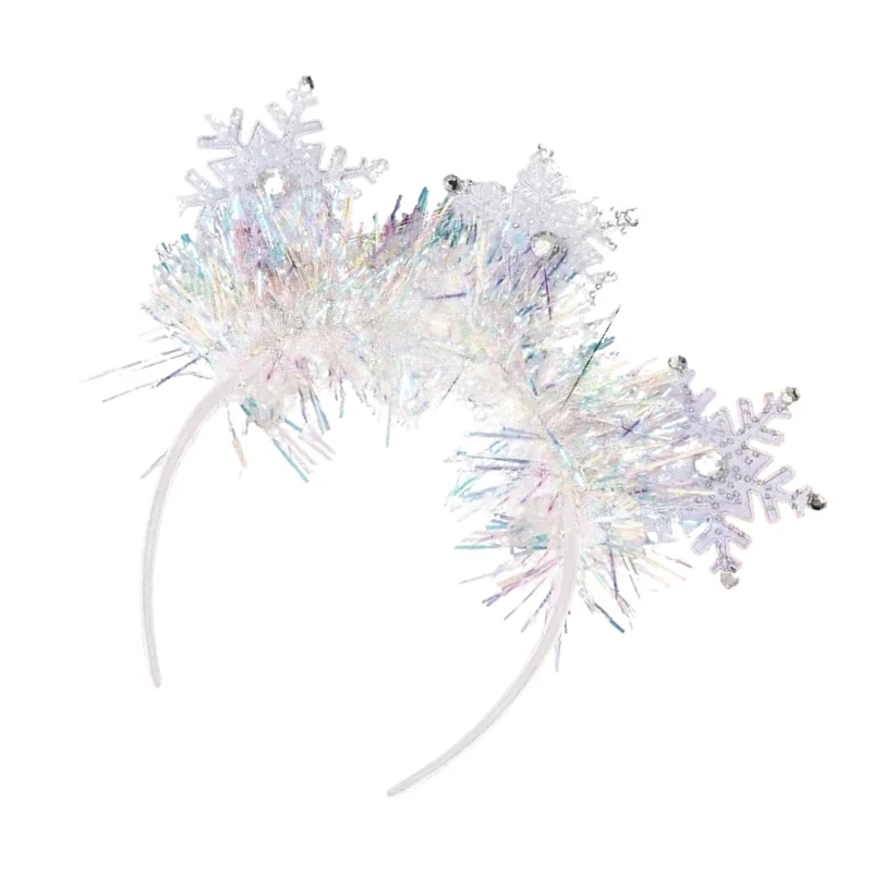 مهرجان الشتاء أبيض ندفة الثلج شوارع لطيف ملحق الشعر لحفلات العطلات #5