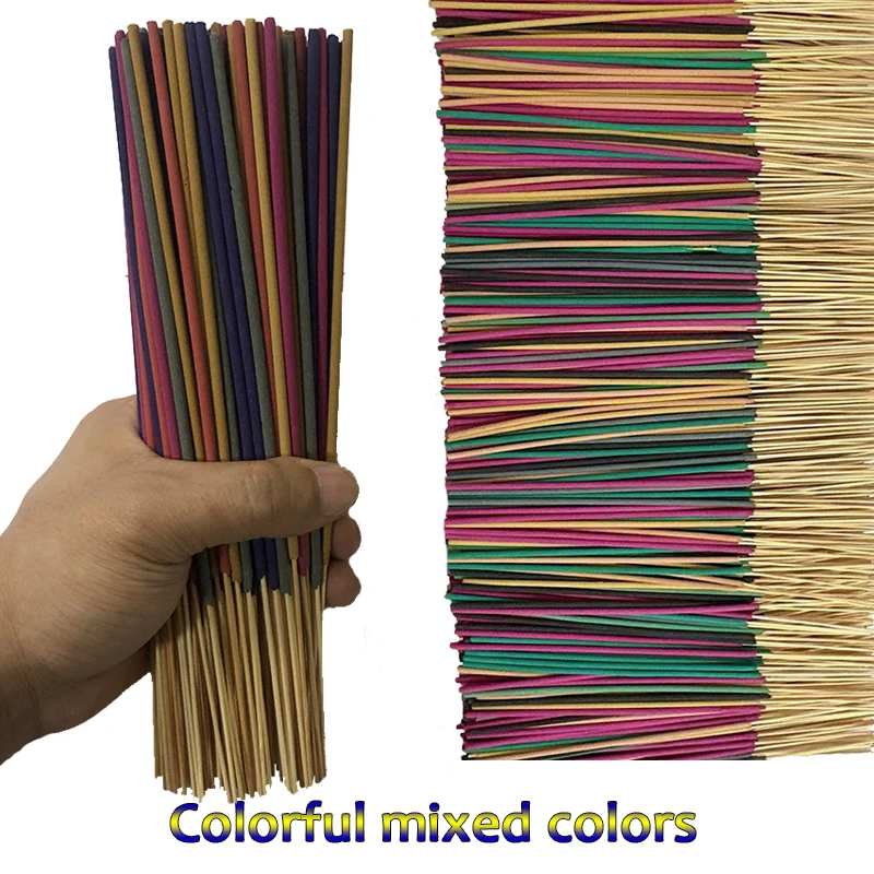 Wholesale Multi-Colored and Multi-Scented Incense Sticks - White Sage~Lavender~Rose~Lemongrass and Jasmine Various Scents | Long-Lasting Home Air Purification Fragrance | Christmas Gifts, Wholesale Options: 45/90/180/3