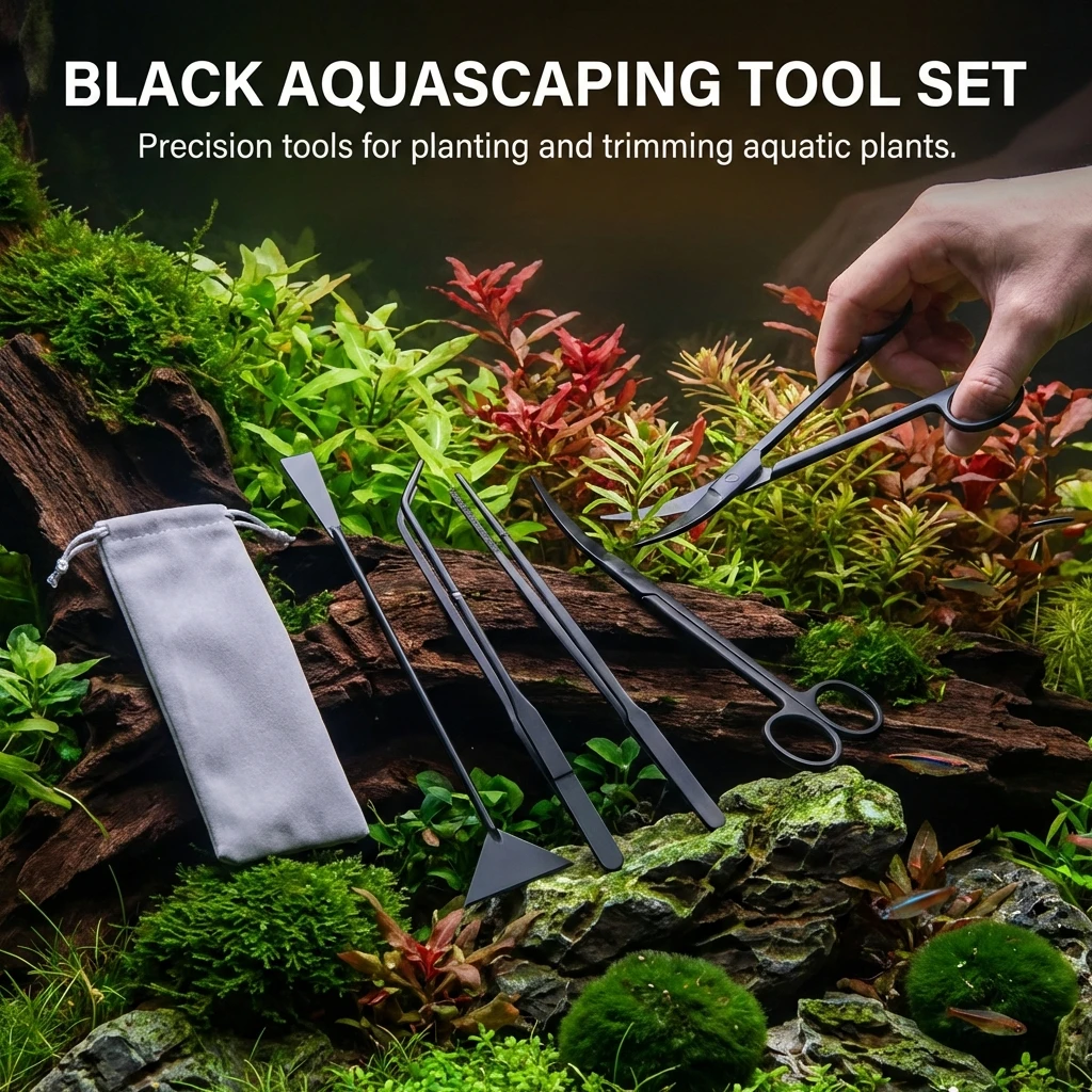 Stainless Steel Aquarium Tools - Planted Aquarium Cleaning Kit ulasan dan harga