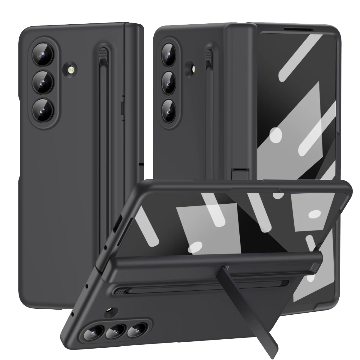 Shockproof Cover For Samsung Galaxy Z TriFold / Z Fold 7 6 5 4 3 case Hinge Protection w/Screen Glass Protective Film and Stylus