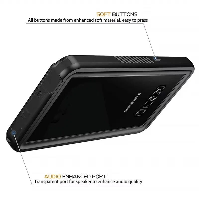 삼성 갤럭시 S25 S23 S22 S24 울트라 S20 S10 S9 S8 플러스용 방수 폰 케이스, 스크린 보호필름, 플로트 스트랩 포함