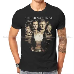 Dean Winchester Supernatural TShirt for Men Group Basic Casual Tee T Shirt Novelty New Design