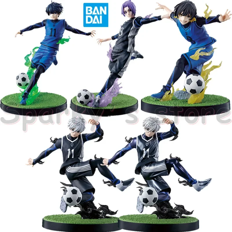 Bandai Original Ichiban KUJI BLUE LOCK Anime Figure Yoichi Isagi Meguru Bachira Seishiro Nagi Action Figure Toys For Kids Gifts