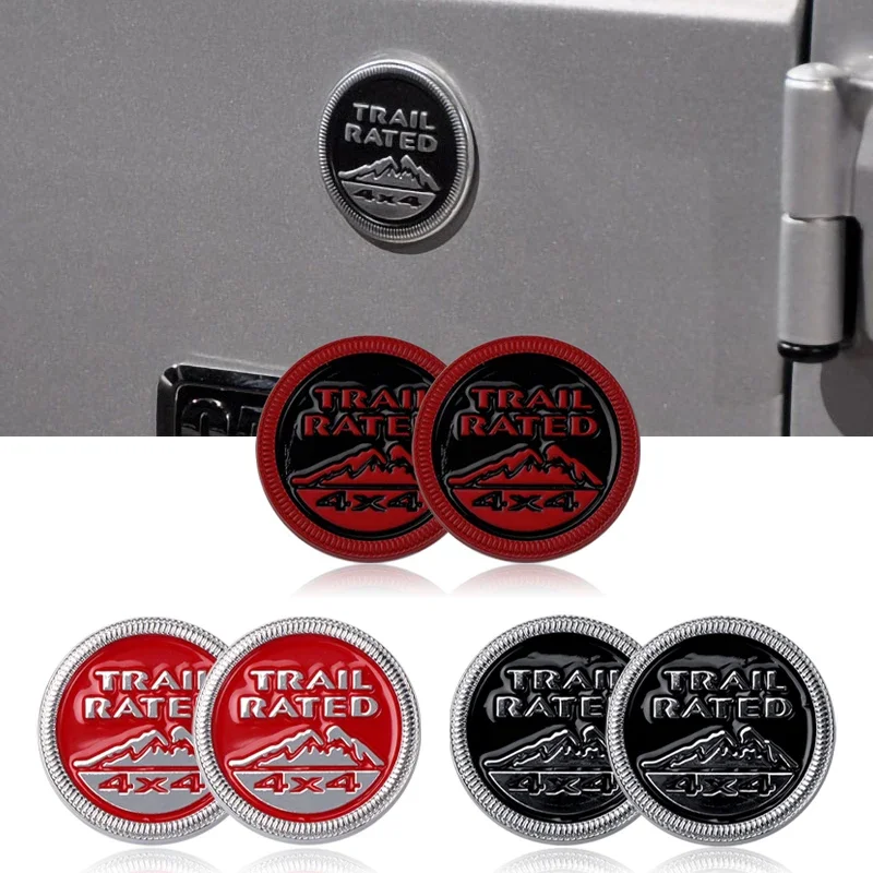 

3D Trail Rated 4X4 Metal Emblem for Jeep Renegade Compass Grand Cherokee Wrangler Avenger Wagoneer Gladiator Patriot