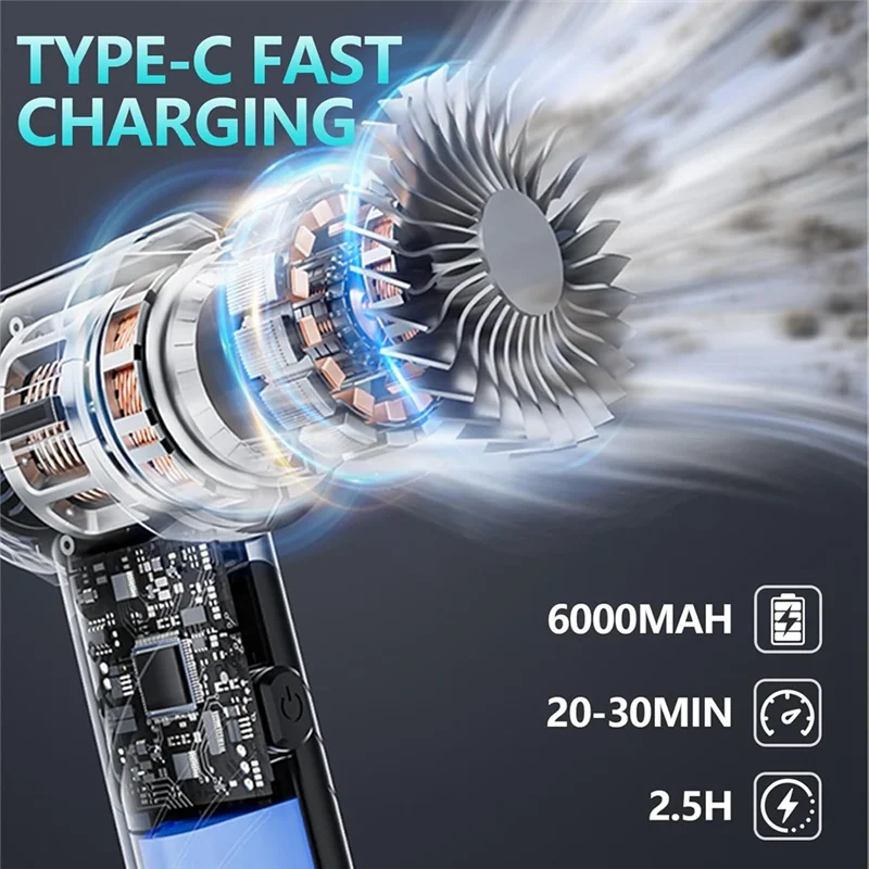 

A03Z-Handheld Car Vacuum Cordless Foldable Car Vacuum With Brushless Motor Hand Car Vacuum Cleaner And Air Duster