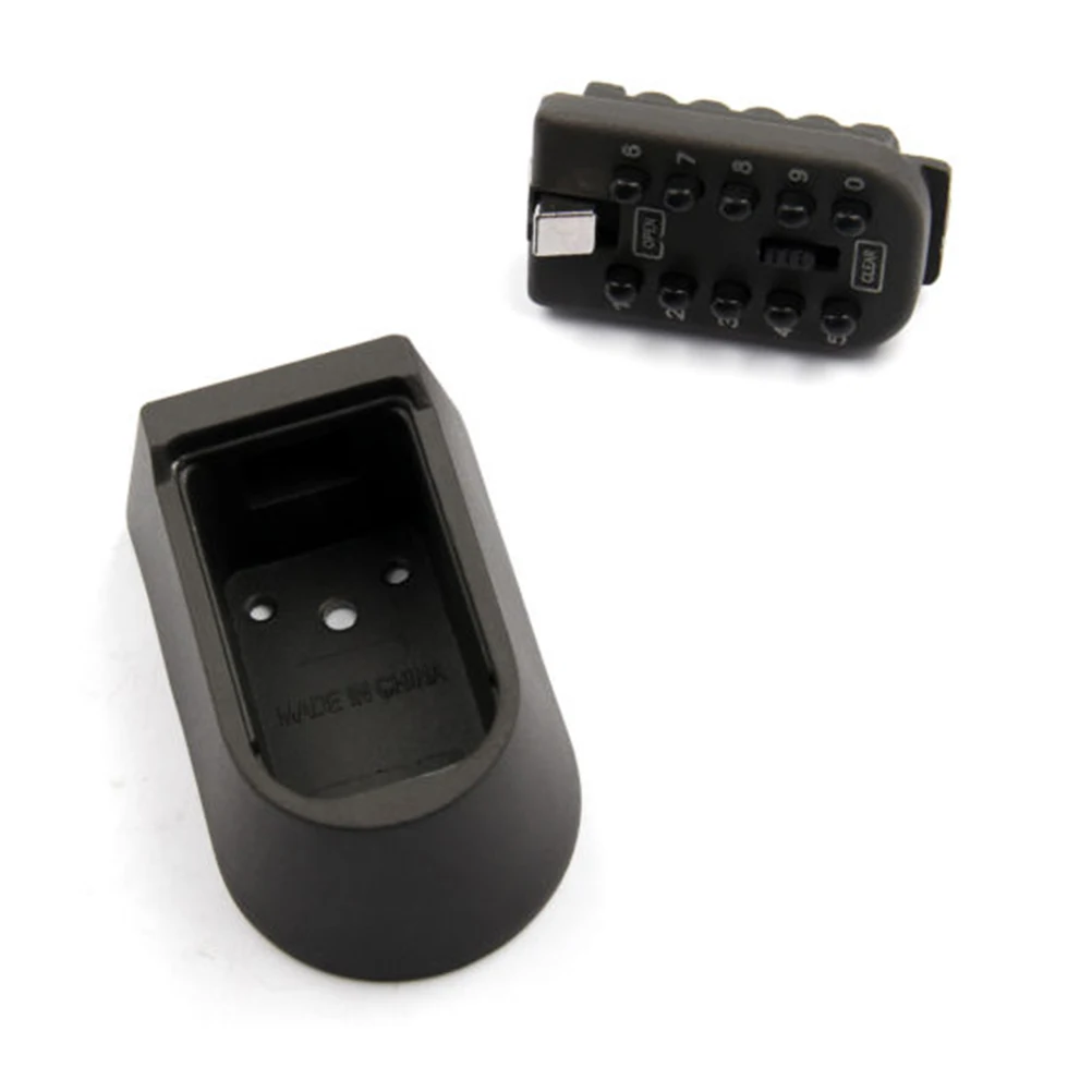 

Password Key Box Door Lockbox Push Button Safe Combination House Storage Outdoor Aluminum Metal Wall Mount Key Box