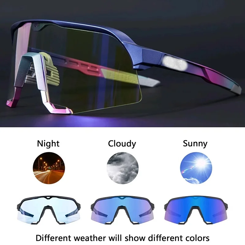 

S3 Glasses Outdoor Sports Road Mountain Cycling Running Marathon Wind and Dust Protection Goggles Equipment UV Resistant Glasses