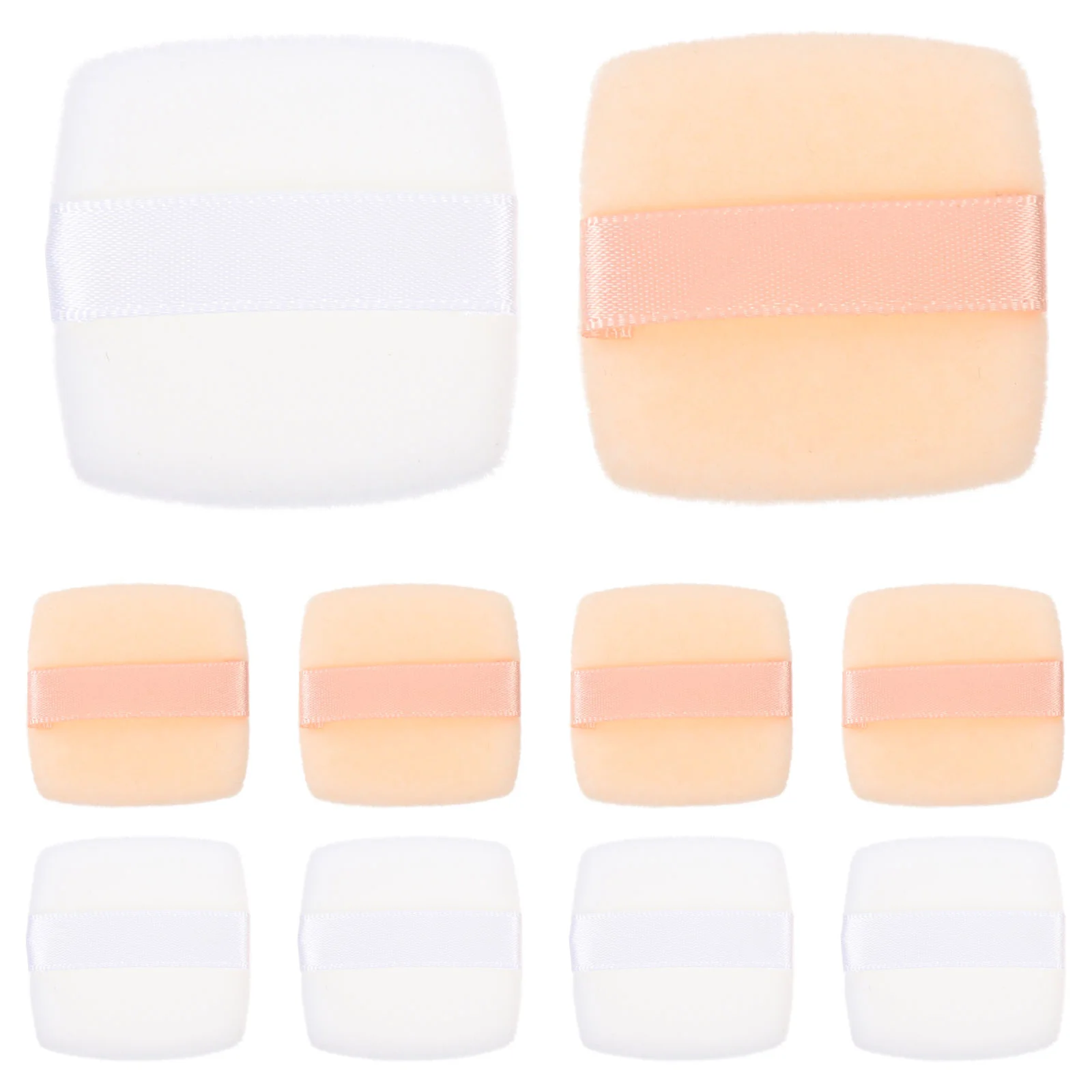 

10 Pcs Square Puff Spatula Makeup Sponge Triangle Body Powder Sponges Puffs for Portable Tools Comb Man