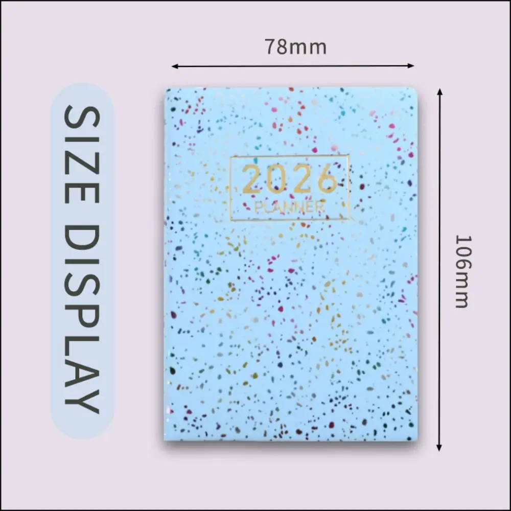 Мини-A7 2026, карман для книг с календарем, тетради для встреч, студенты