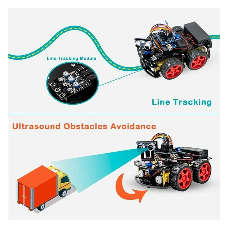 A63T-4WD Smart Robot Car Kit For Arduino UNO R3 Starter