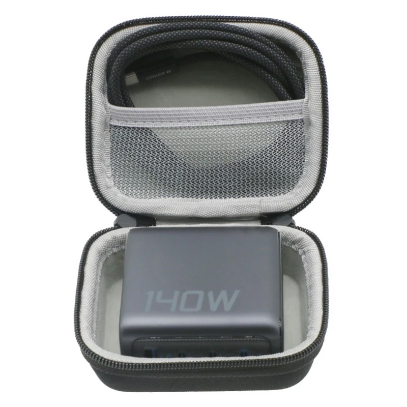 Design compacto maleta transporte EVA para carregador 140 oferecendo proteção quedas com forro macio
