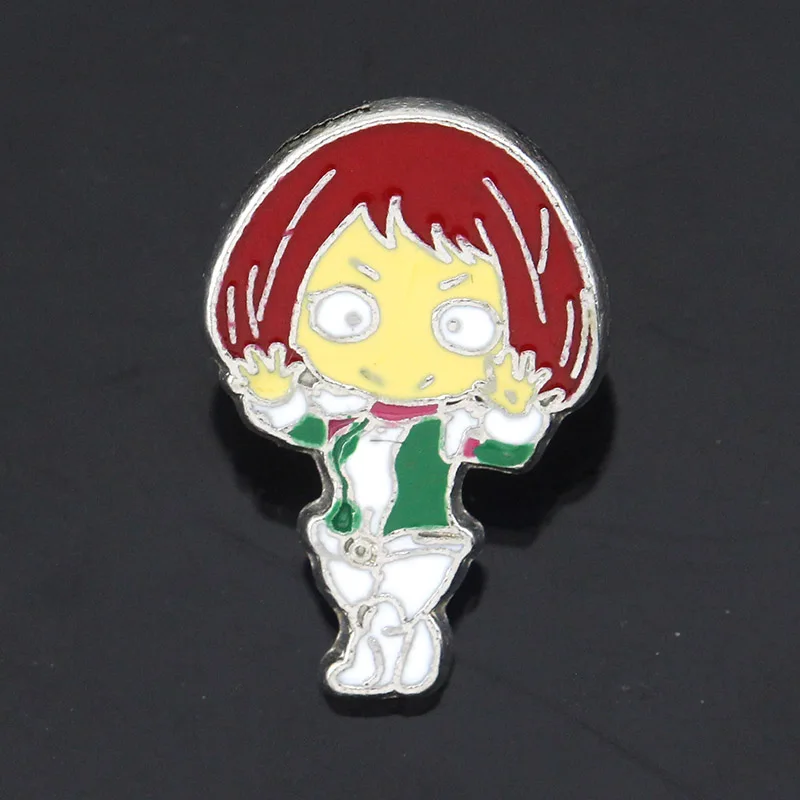 Anime My Hero Academy Enamel Brooch Midoriya Izuku Todoroki Shoto Cartoon Figure Metal Lapel Pins for Fans Backpack Jewelry view 3
