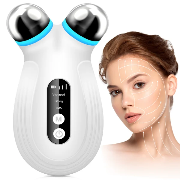 

Facial Massager Roller Microcurrent Face Lifting Machine V-Face Roller Massager Skin Rejuvenation Anti-Wrinkle Beauty Device