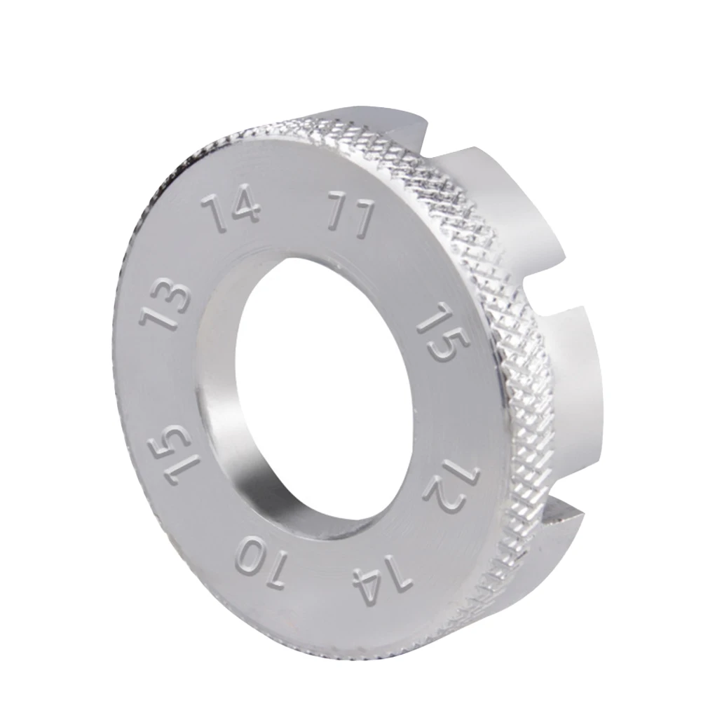 Mini bicicleta 8 vias chave de sulco ajustador estrada duro aço carbono peças reposição kit ferramenta para ajustar prata