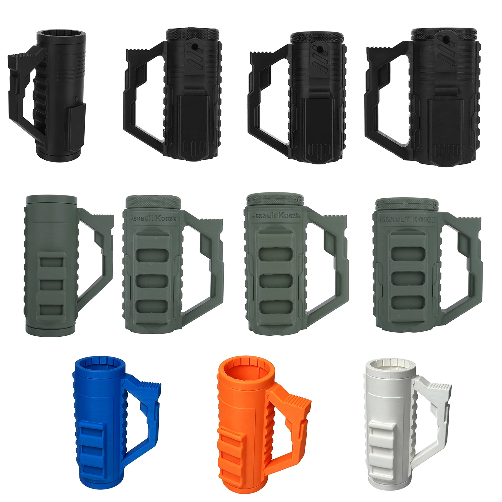 Tactical Can Holder, Ultra Chill System, Assault Tactical Insulation Sleeve Fits 12/16oz Cans, 3D Printed for Beer Soda Drinks