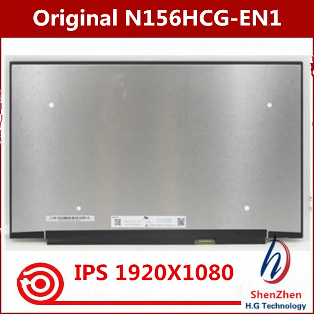 Original 15.6'' Matte Screen Display Panel Matrix Exact Model N156HCG-EN1 IPS 72%NTSC FHD 1920x1080 30 pins