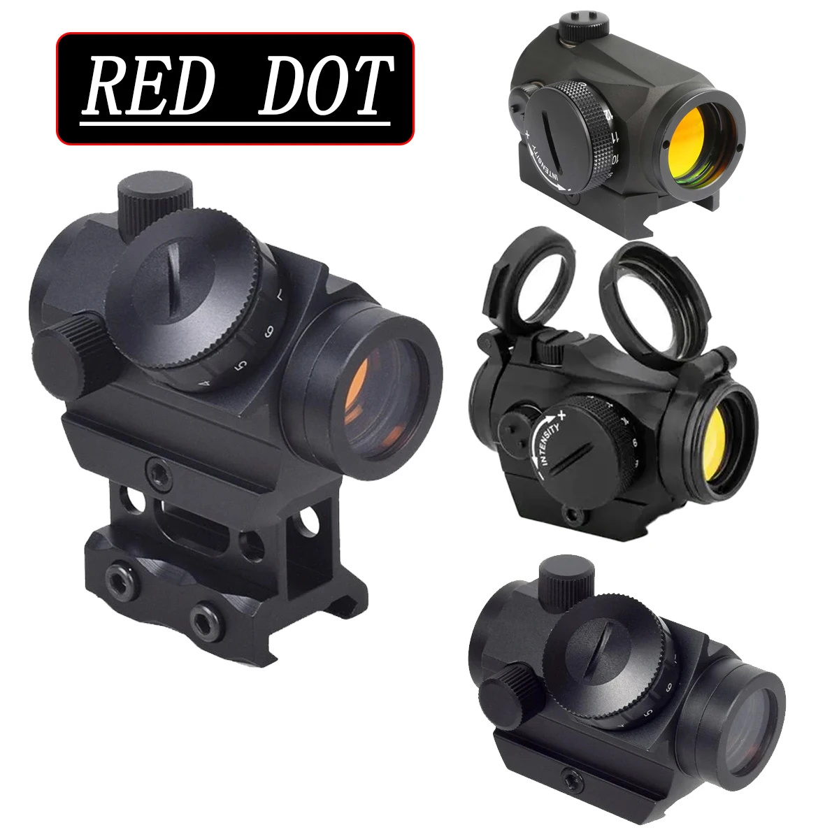 

Tactical 1x40 Green Red Dot Sight Optics Reflex Sight Riflescope 1x20 1x25 Hunting Scopes Fit 20mm Rail Airsoft Rifle Collimator