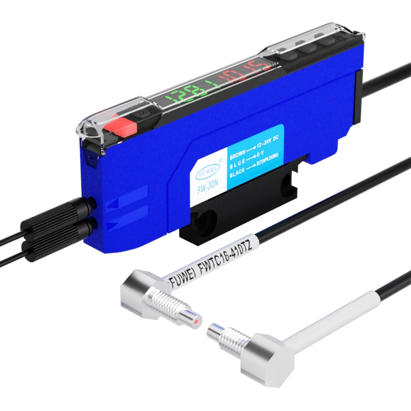 FUWEI Customized Special Fiber Optic Sensor Infrared Probe Right Angled Elbowtoothless Side Emitting Light Diffuse Reflection