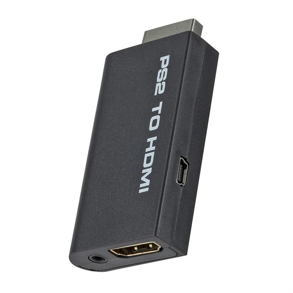 PS2 To HDMI Audio Video Converter Adapter 480i/480P/576i 3.5มมสำหรับ PS2จอแสดงผลโหมด