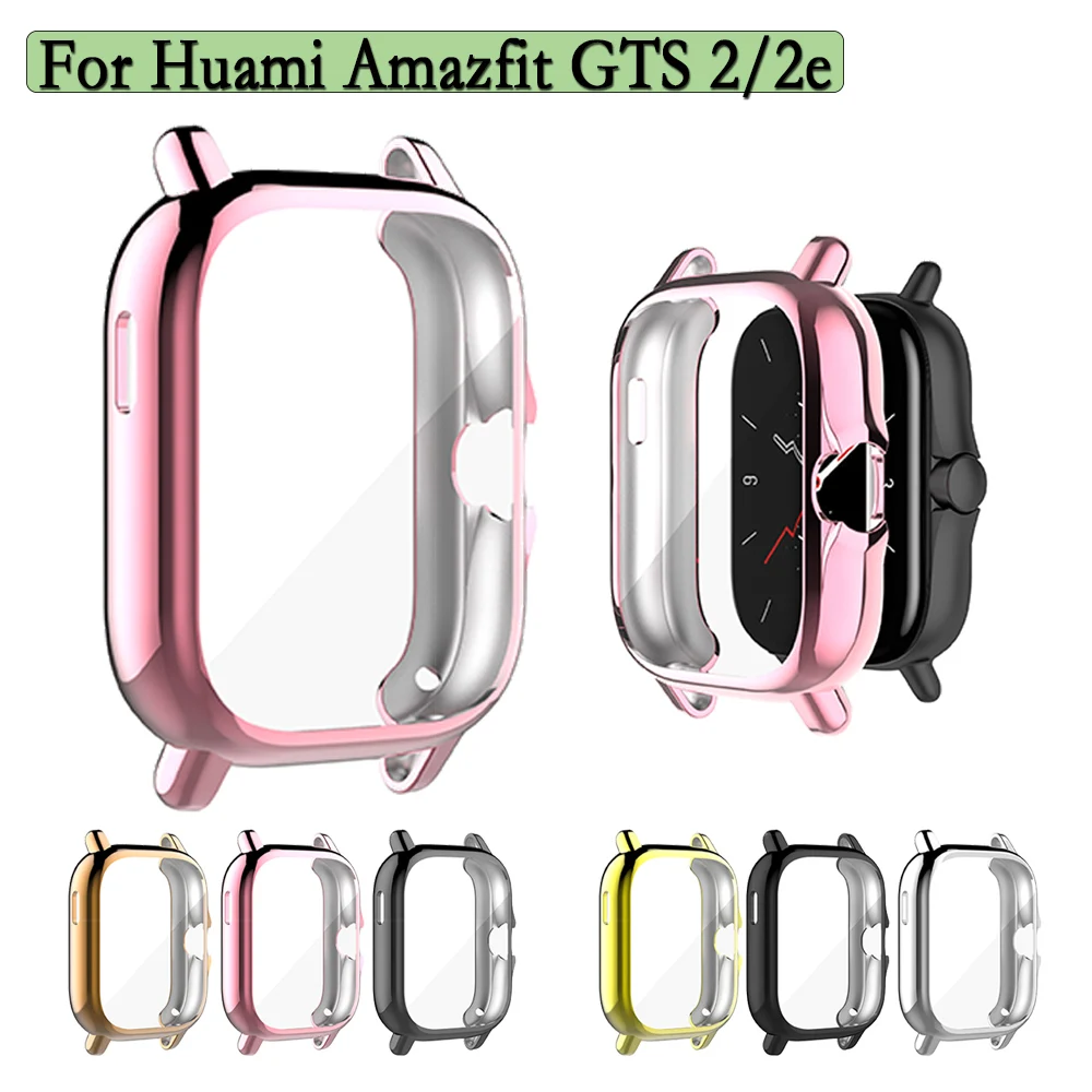 

Watch Case For Huami Amazfit GTS 2/2e Smart Watch Full Screen Soft and Flexible TPU Protective Cover Protector Shell Cover