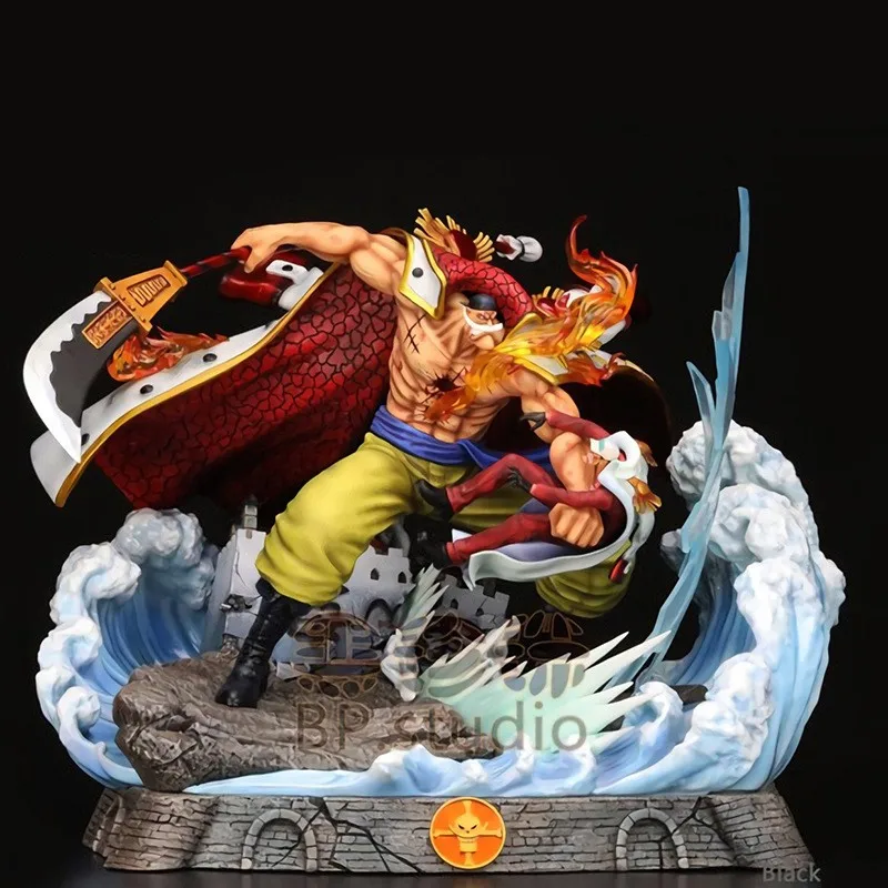 

22CM One Piece White Beard Vs Akainu Anime Figure Action Figures Statue Changeable Figurine Collectible Model Toys Birthday Gift