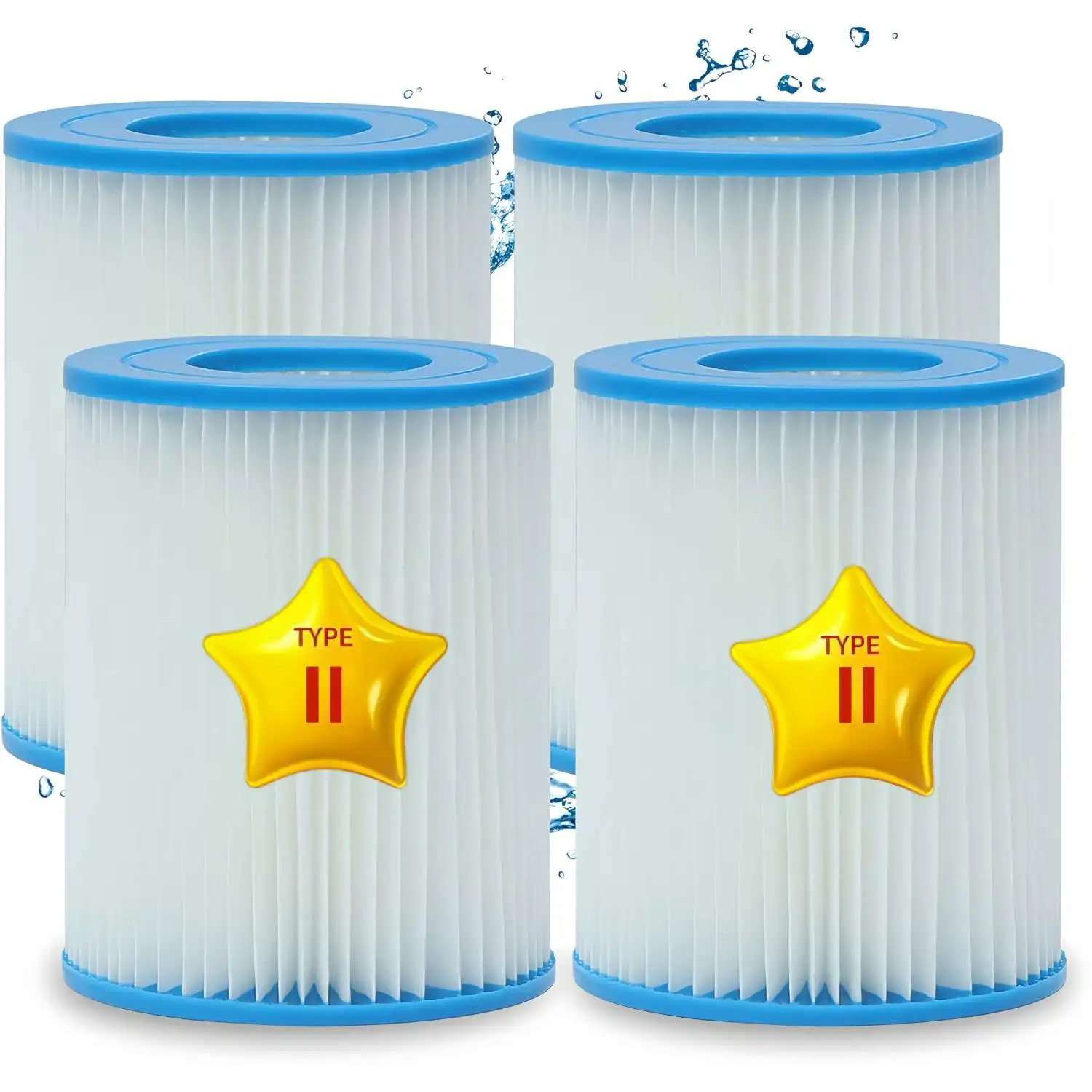 Cartucho de Filtro para Bestway II, Cartucho de Filtro para Piscina Flowclear II, Filtro para Jacuzzi Lay Z Spa, 58386, 58386GS, 58094, 58383