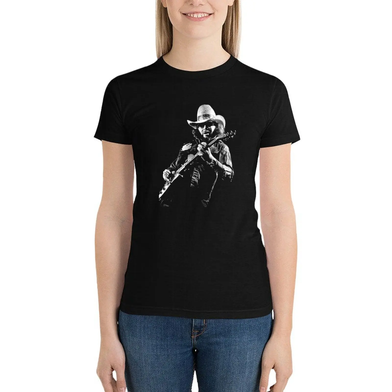 

Hank Williams Jr T-Shirt graphics anime clothes summer clothes t shirt for Women