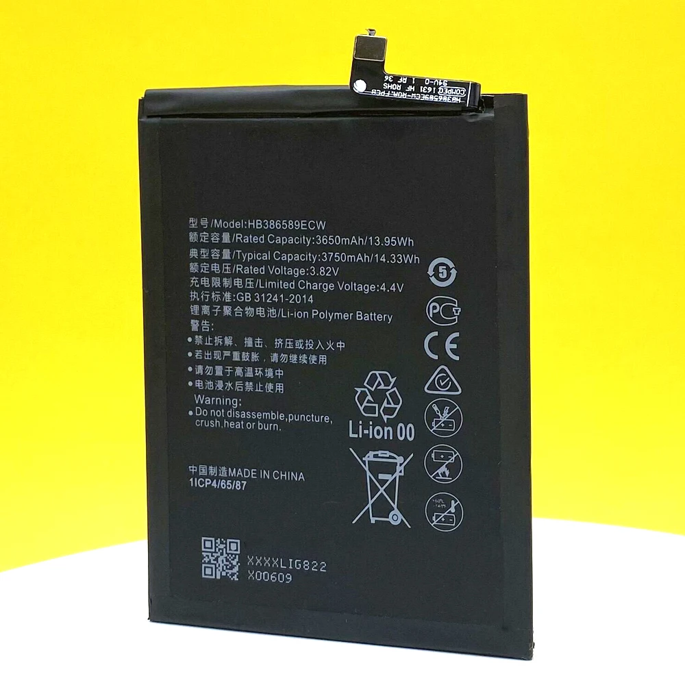 New HB386589ECW 3750mAh Battery For Huawei P10 PLUS /Honor Play/8X/View 10/V10/ Nova 3/4/5T/Mate 20 Lite Phone In Stock