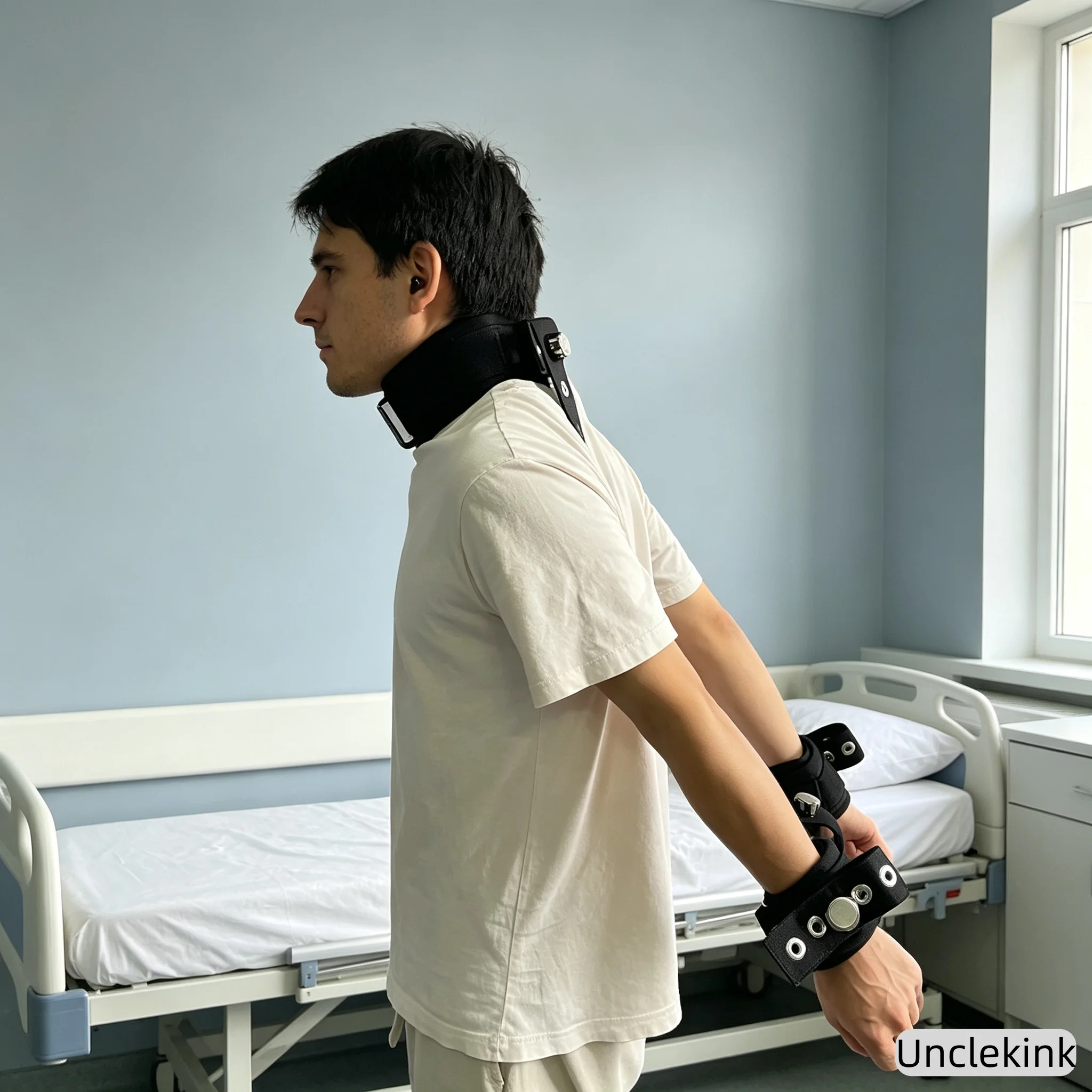 Medical Patient Restraint Straps Full Body Limb Fixation Belt Hospital Neck Wrist Restraint Locking Belt for Agitation