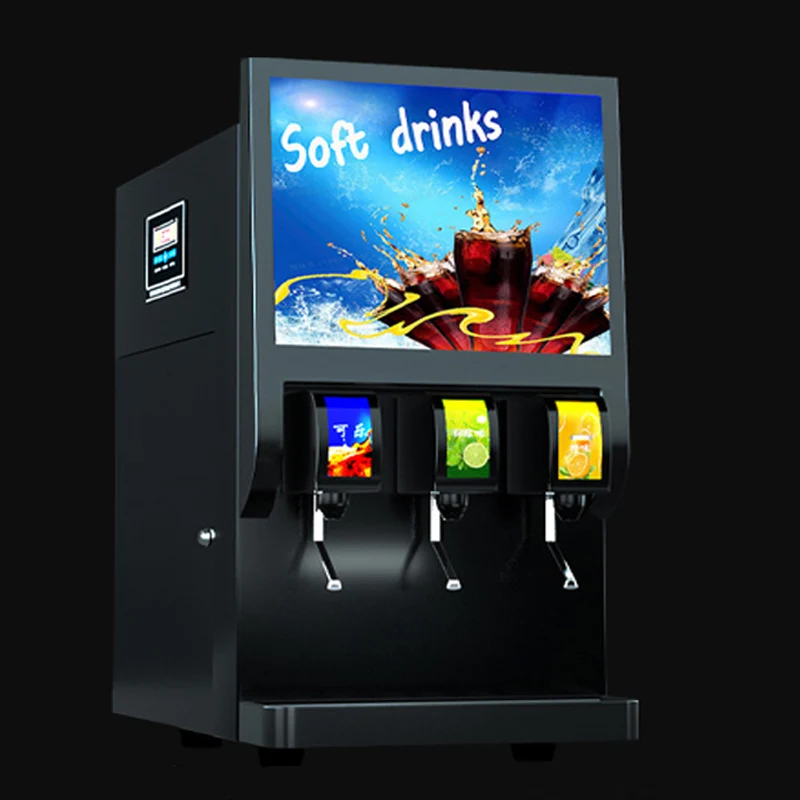 Chilled Coke Machine Soda Cola Beverage Machine 220V /110V Coke Machine Three Flavors Carbonated Beverage Machine