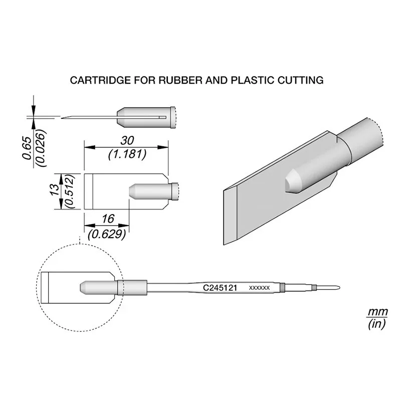 JBC product accessories  Cartridges range  C245 Series  Cartridge Cutter 13.0