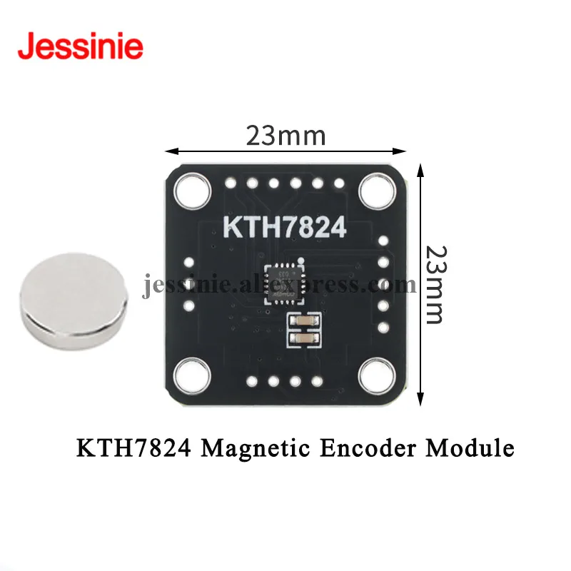 10pcs/1pc KTH7824 Magnetic Encoder Magnetic Induction Angle Measurement Sensor Module Supports Off Axis Magnetic Rings