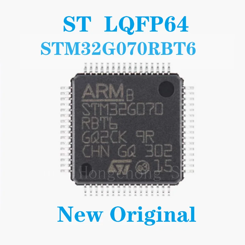 5PCS STM32G070RBT6 STM32G070CBT6 STM32G070 MCU 32-bit ARM Cortex M0+ RISC 128KB Flash 2.5V/3.3V 48-Pin LQFP New Original