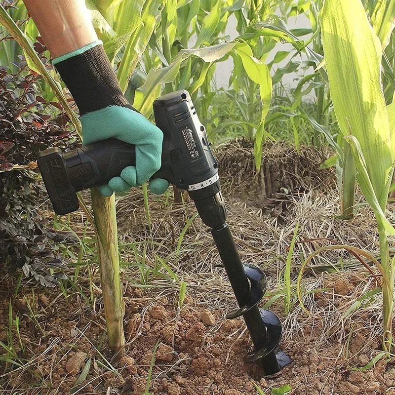 FOR Electric Drilling and Digging Artifact Artificial Outdoor Planting Trees Flower Pots Loosen Soil Hand Electric Drill Hammer