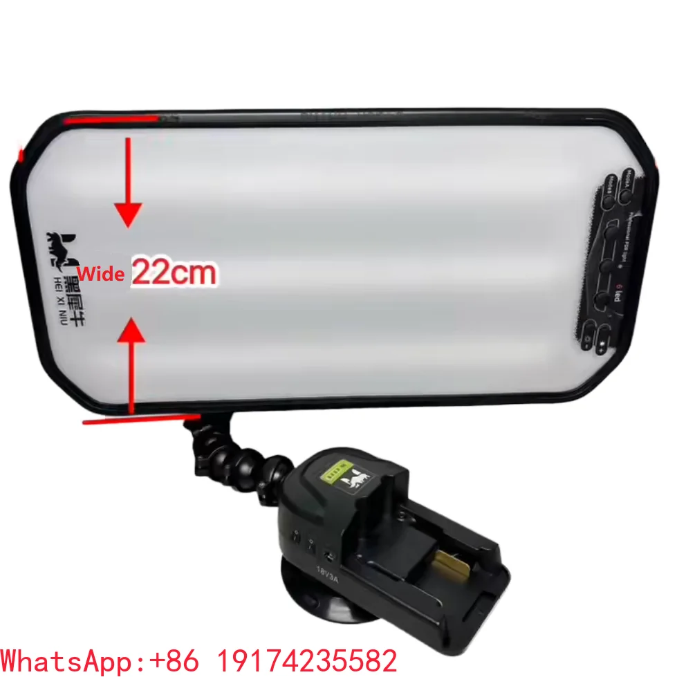 Electric Pump Suction Cup Battery Leveling Light 6-Color Adjustable Dent Detection PDR Tools Paintless Dent Repair