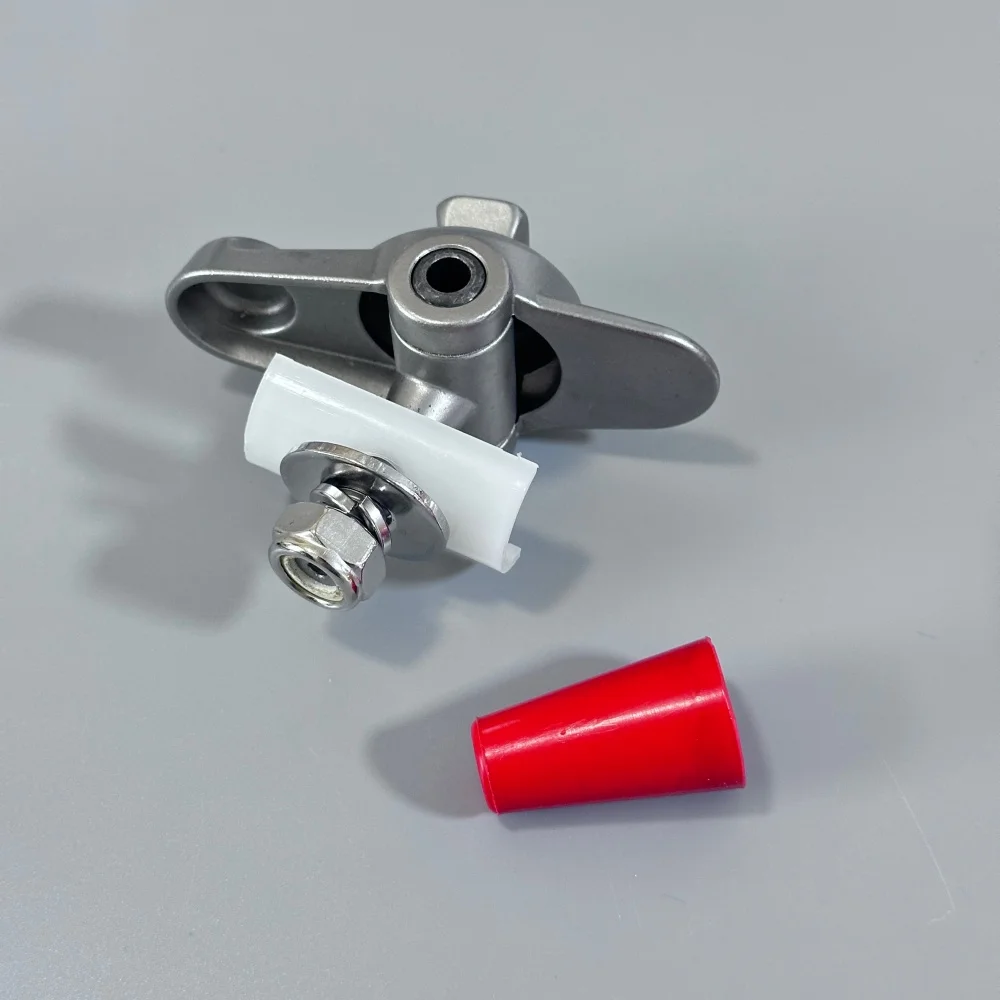 Prosthesis Single Axis Foot Adapter 100KG Stainless Steel Titanium Ankle Joint with Heel Bumper for Lower Limb Prosthetics