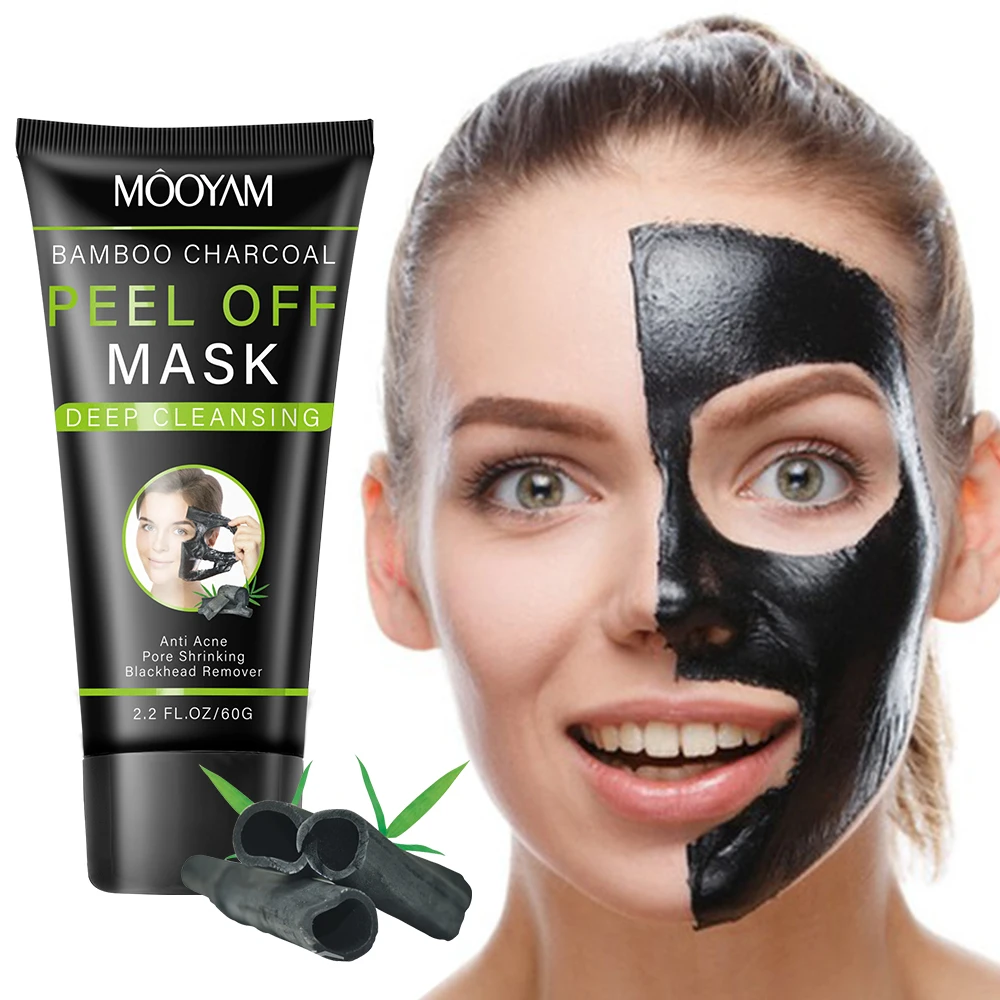 

1/2/3pcs Bamboo Charcoal Peel Off Masks Blackhead Remover Large Pores Cleansing Purifying Face Mask Face Care