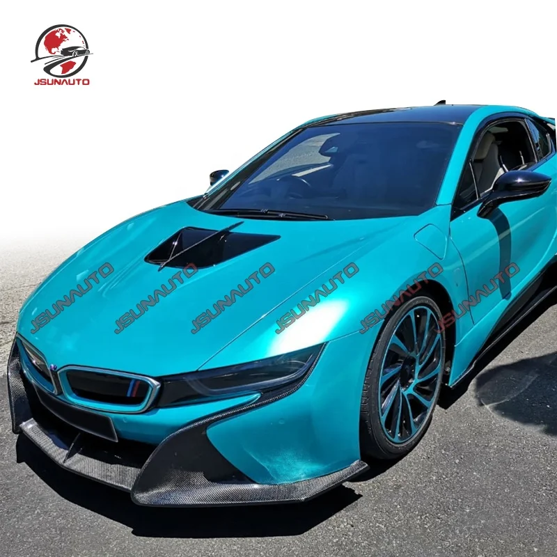 

Hochwertige Carbon Fiber Body Kit für -I8 2014 + Front stoßstange Seitens ch weller Heckspoiler für I8 Carbon Zubehör