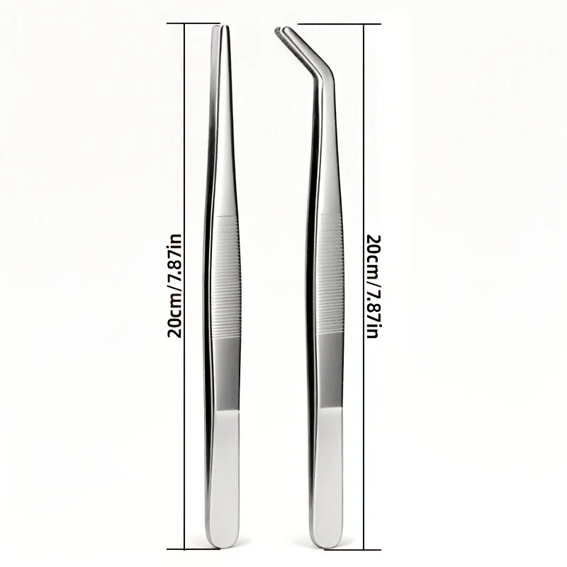 Stainless Steel Tweezers Set for Gardening and Aquariums