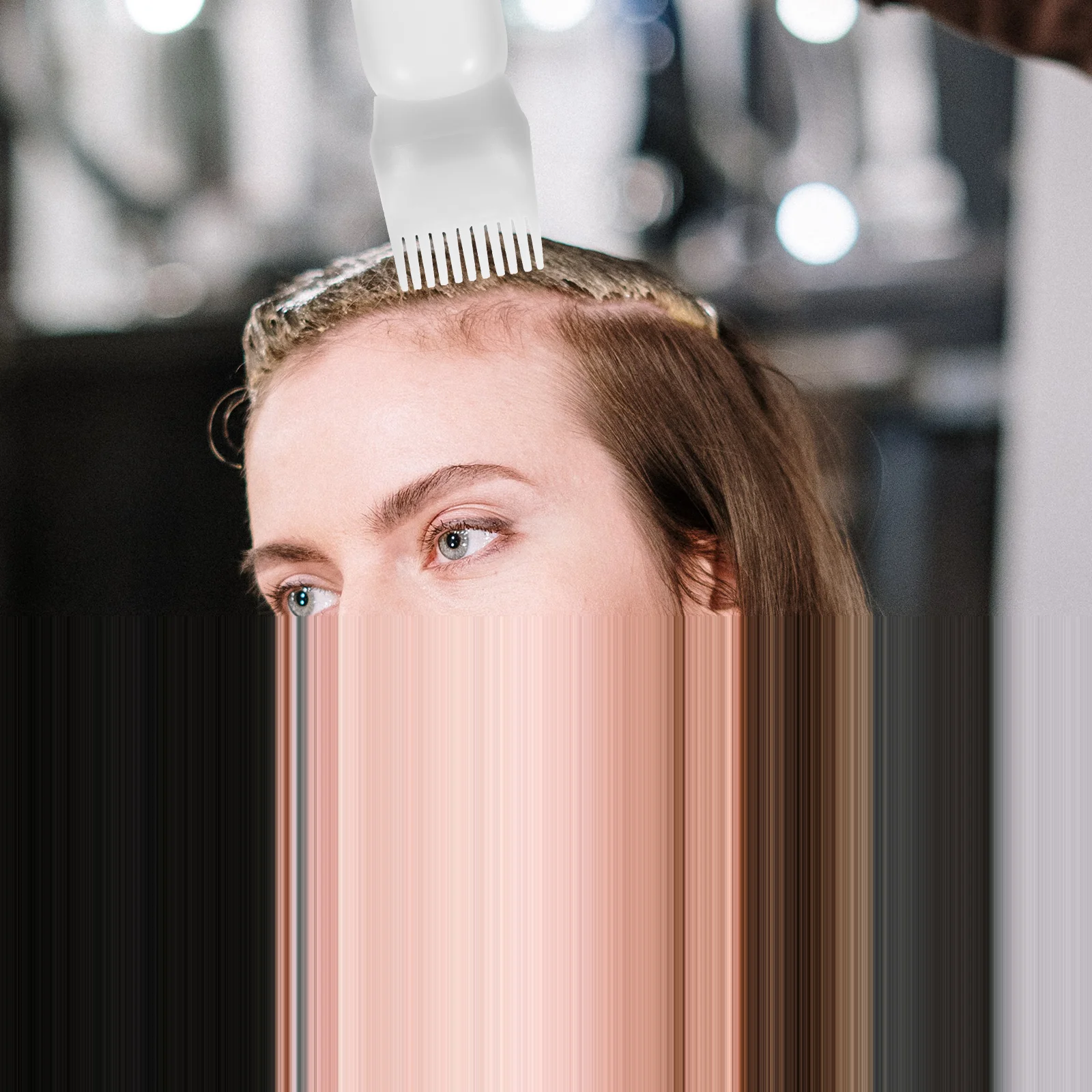 

3 Pcs Perm Bottle Oil Dispenser for Hair Comb Applicator Scalp Root Dye Spray Bottles