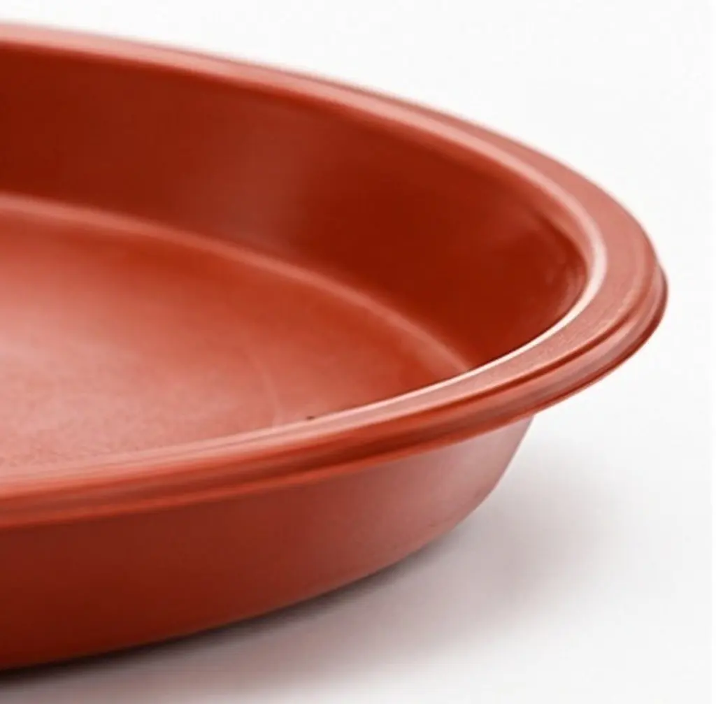 5Pcs Premium Plastic Flowerpot Tray Set Oval Plant Pot Base Trays for Water Drainage Soil Containment Drip Catcher Flower Pot