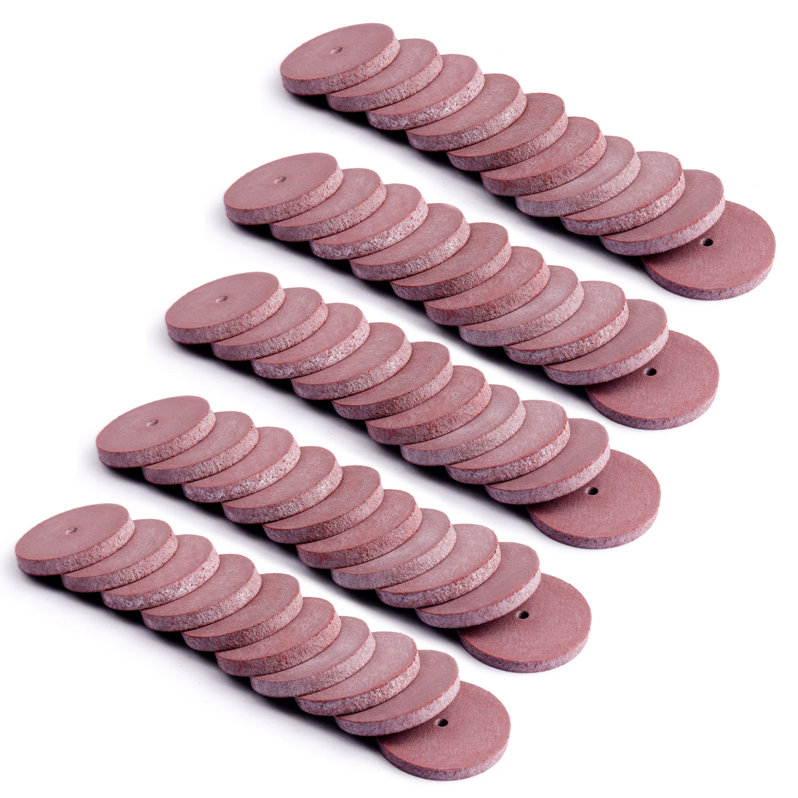 

50pcs Rubber Polishing Wheel 22X3mm Moderate Rough Abrasive Discs Pads For Metal Jewelry Dremel Grinder Rotary Tools